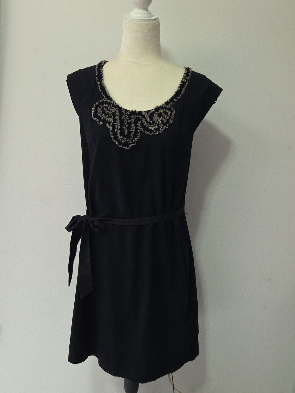 Merona Black Sleeveless Scoop-Neck Dress